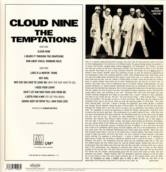 The Temptations : Cloud Nine (LP, Album, Ltd, RE, 140)