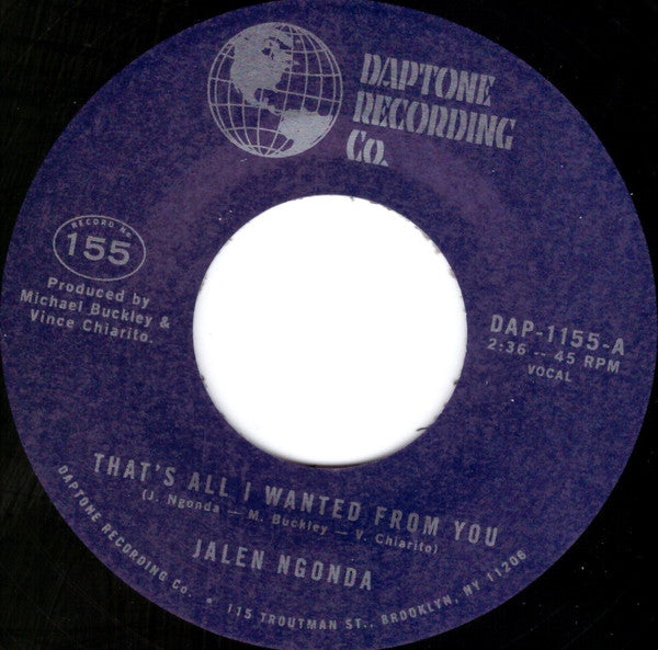 Jalen N'Gonda : That's All I Wanted From You / So Glad I Found You (7", Single)