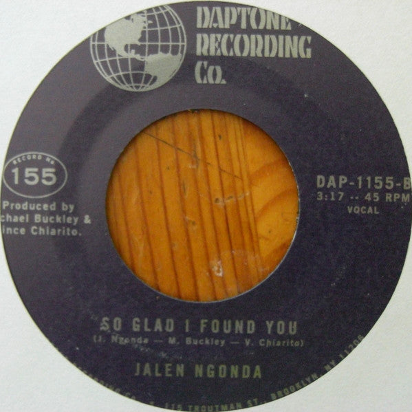 Jalen N'Gonda : That's All I Wanted From You / So Glad I Found You (7", Single)