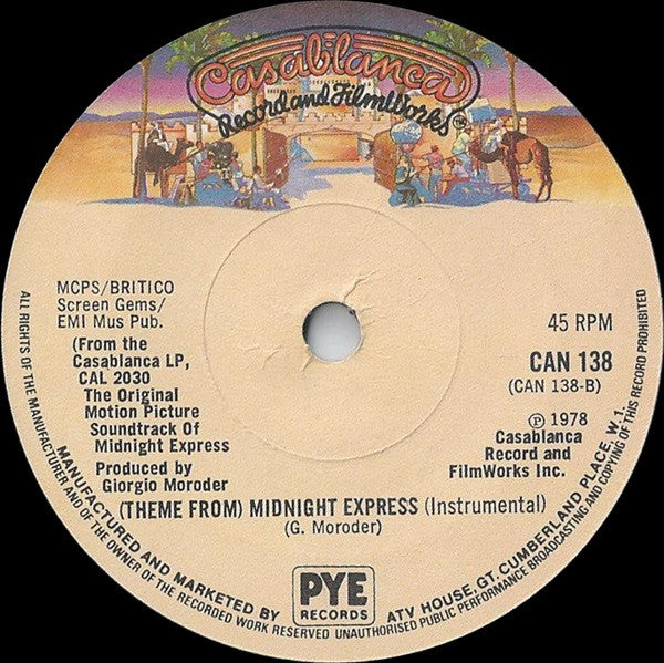 Chris Bennett : Billy's Theme (Theme From Midnight Express) (Vocal) (7")