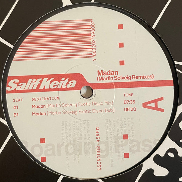 Salif Keita : Madan (Martin Solveig Remixes) (12", RE)