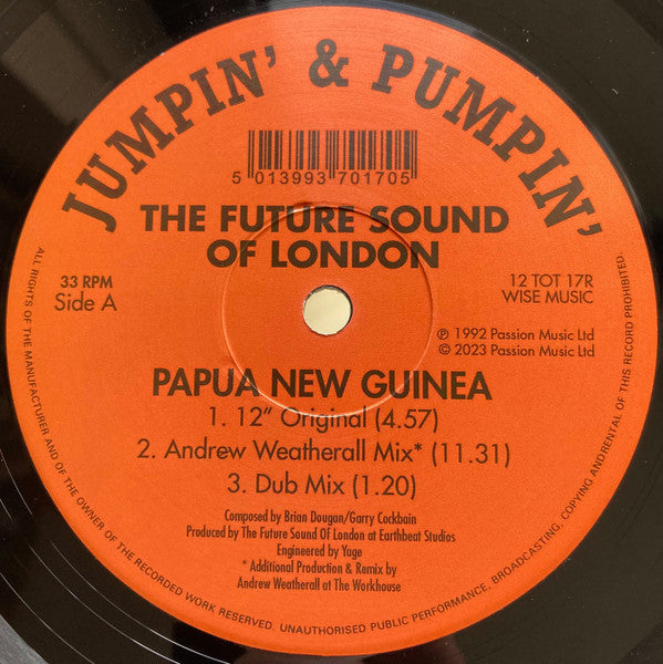 The Future Sound Of London : Papua New Guinea (12", Ltd, RE)