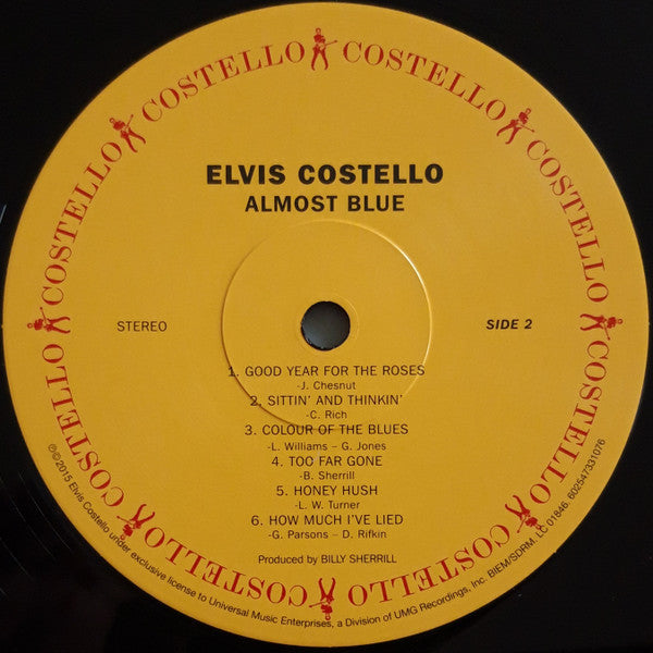 Elvis Costello & The Attractions : Almost Blue (LP, Album, RE)