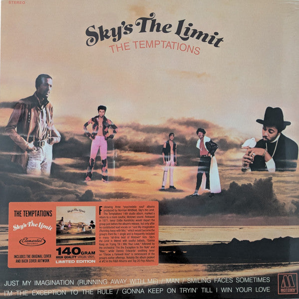 The Temptations : Sky's The Limit (LP, Album, Ltd, RE, 140)