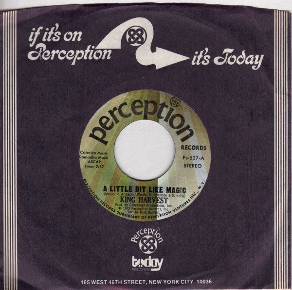 King Harvest : A Little Bit Like Magic (7", Single, Styrene)