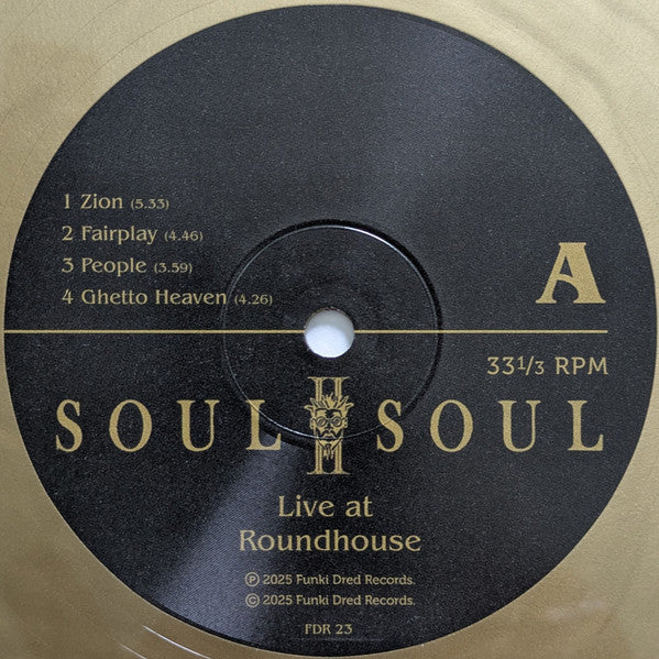 Soul II Soul : Live At Roundhouse (2xLP, Album, Ltd, Gol)