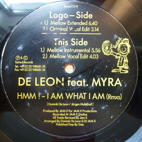 Dominik De Leon Feat. Myra : HMM ! - I Am What I Am (Rmxs) (12")