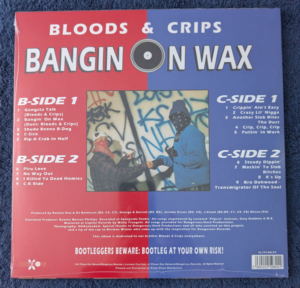 Bloods & Crips : Bangin On Wax (LP, Red + LP, Blu + Album, RSD, Ltd, RE)