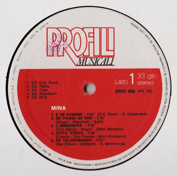 Mina (3) : Mina (LP, Comp)