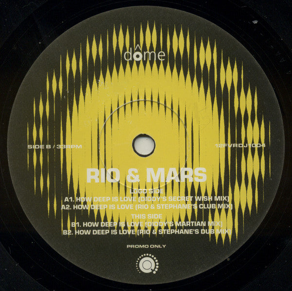 Rio & Mars : How Deep Is Love (12", Promo)