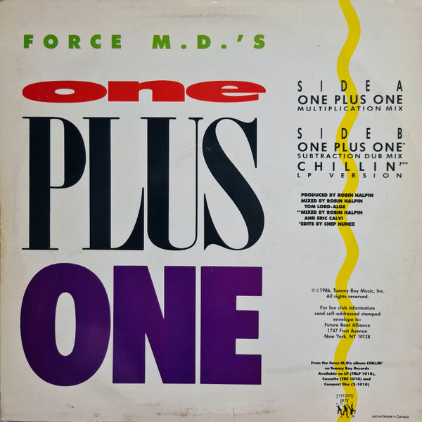 Force MD's : One Plus One (12", Pic)