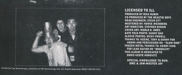 Beastie Boys : Licensed To Ill (LP, Album, RE, 30t)