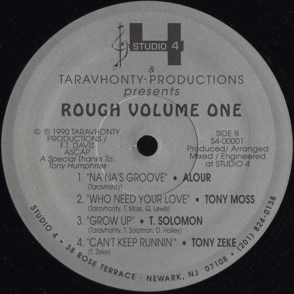 Taravhonty Productions : Rough Volume One (12")