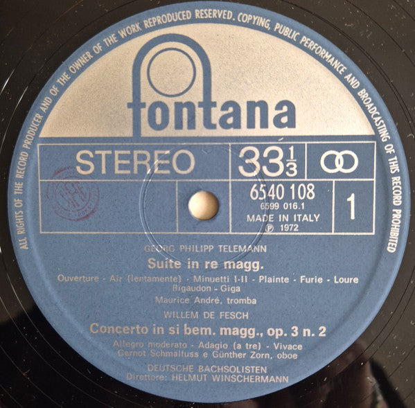 Telemann*, de Fesch*, Lully*, Soler* : La Musica Nel Mondo (Dal '400 Al '900) Vol. 11 (LP, Comp)
