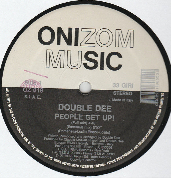 Double Dee : People Get Up! (12")