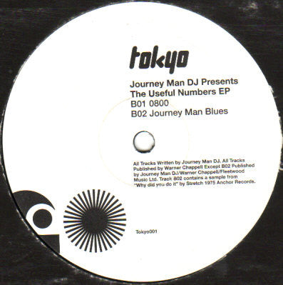 Journey Man DJ : The Useful Numbers EP (12", EP)