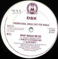 DSK : What Would We Do (12", Single, Promo)
