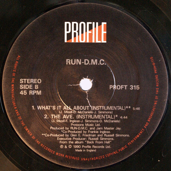 Run-DMC : What's It All About / The Ave. (12")