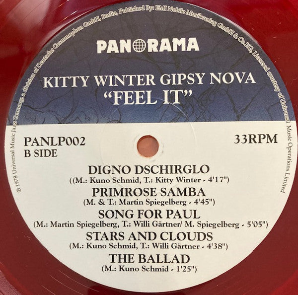 Kitty Winter Gipsy Nova : Feel It (LP, Album, RSD, RE, Red)