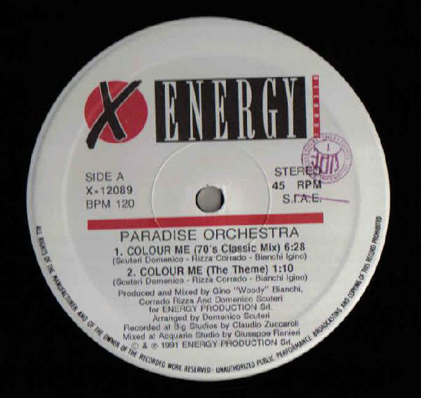 Paradise Orchestra : Colour Me (12")