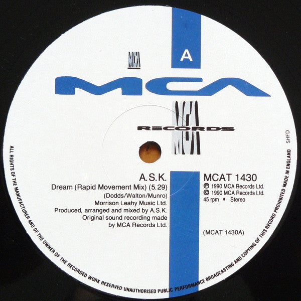 A.S.K. : Dream (12")