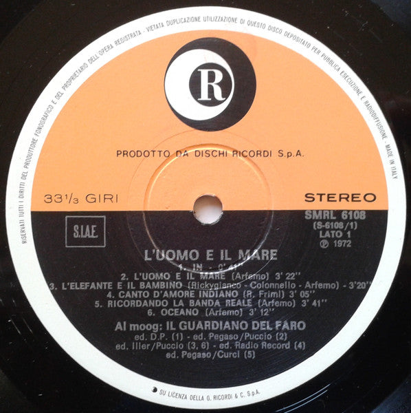 Il Guardiano Del Faro : L'Uomo E Il Mare (LP, Album)