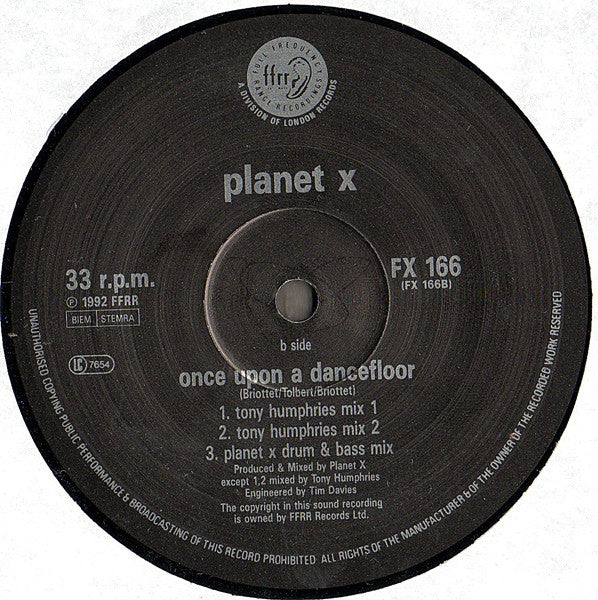 Planet X : Once Upon A Dancefloor (12")