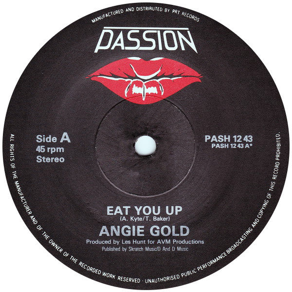 Angie Gold : Eat You Up (12", Gen)