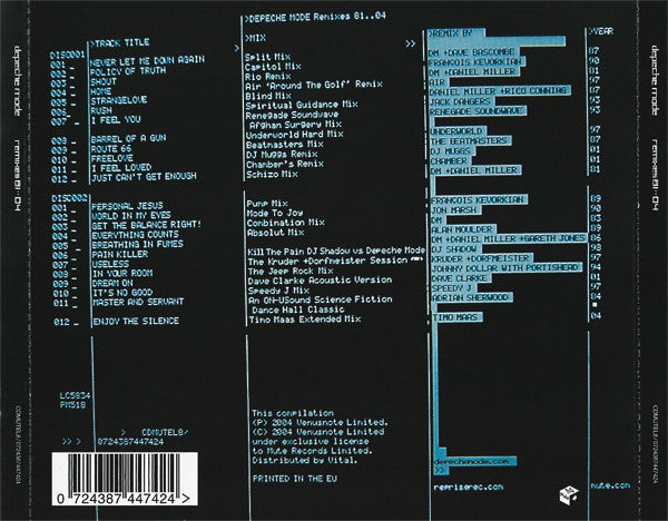 Depeche Mode : Remixes 81··04 (2xCD, Comp)