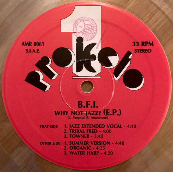 B.F.I. : Why Not Jazz? (E.P.) (12", EP, Tra)