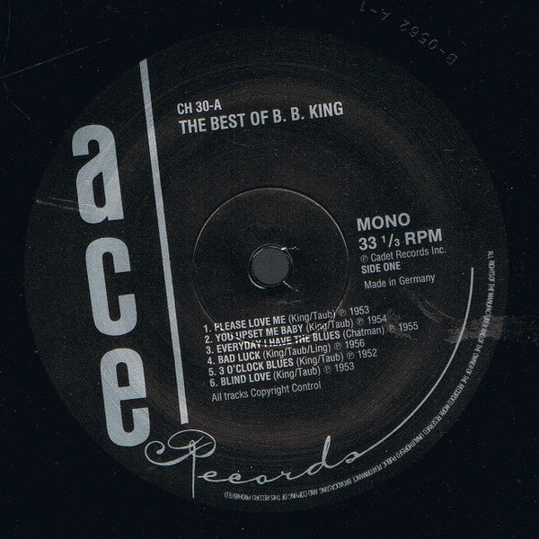 B.B. King : The Best Of B.B King (LP, Comp, Mono, RE)