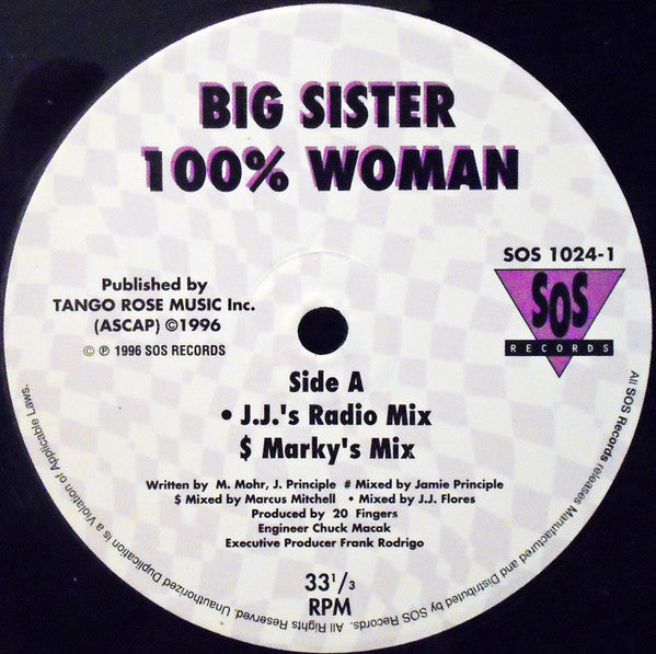 Big Sister : 100 % Woman (12")