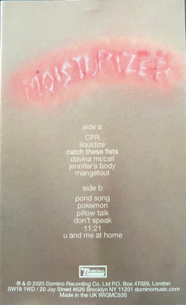 Wet Leg : Moisturizer (Cass, Album, Ice)