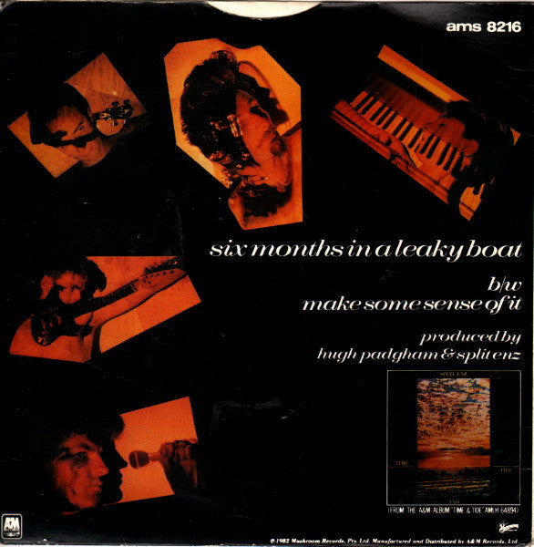 Split Enz : Six Months In A Leaky Boat (7", Single)