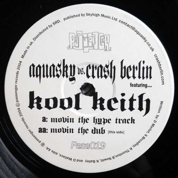Aquasky vs. Crash Berlin : Movin' The Hype Track (12")
