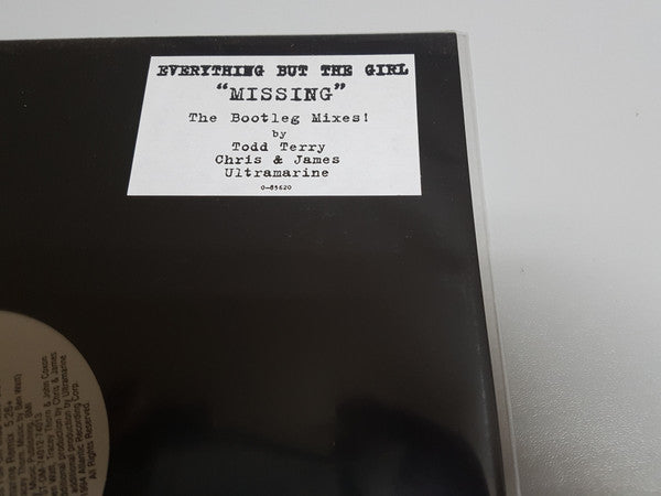 Everything But The Girl : Missing (The Bootleg Mixes!) (12", RE, Unofficial)