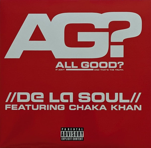 De La Soul : All Good?/Oooh. (7", Single, Red)
