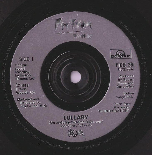 The Cure : Lullaby (7", Single, Sma)