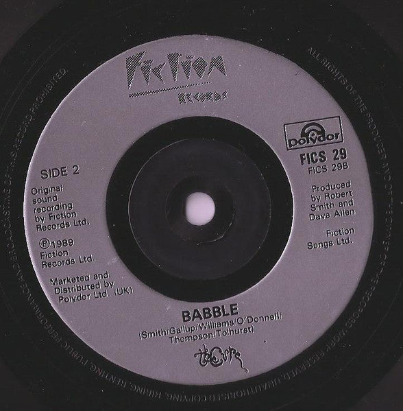 The Cure : Lullaby (7", Single, Sma)