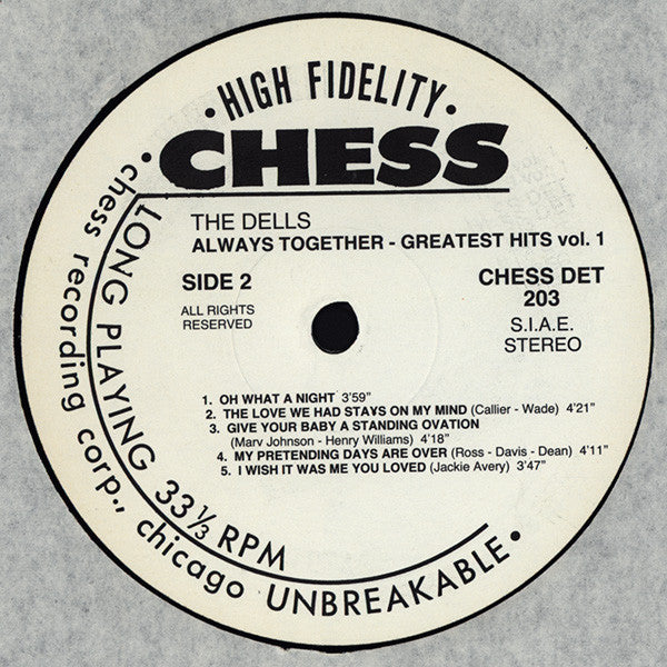 The Dells : Always Together (Greatest Hits Vol. 1) (LP, Comp)