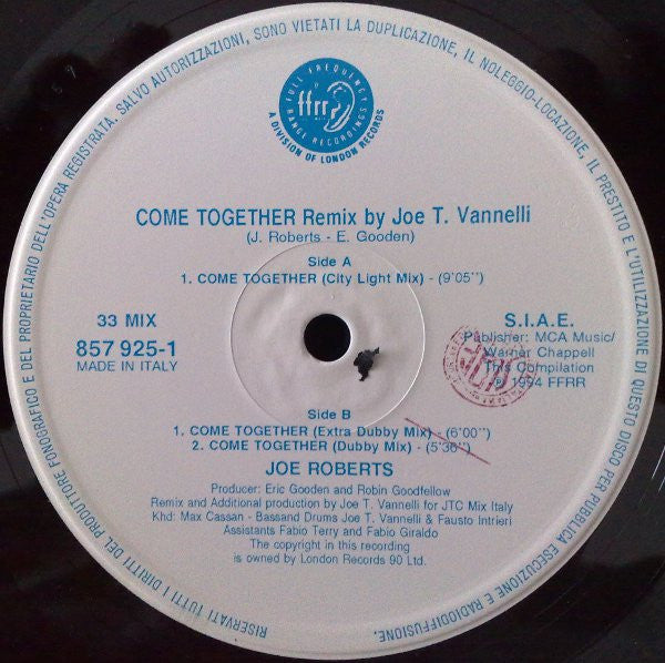 Joe Roberts : Come Together (12")