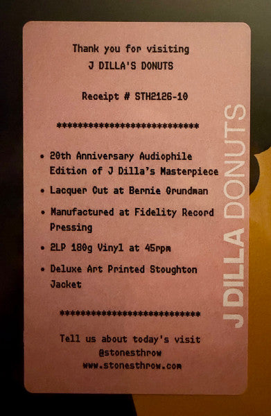 J Dilla : Donuts (2xLP, Album, RE, 20t)