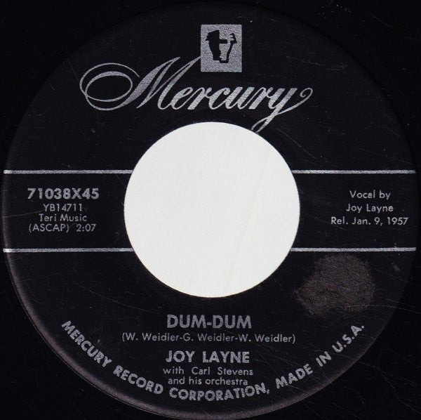 Joy Layne With Carl Stevens & His Orchestra : Your Wild Heart (7", Single)