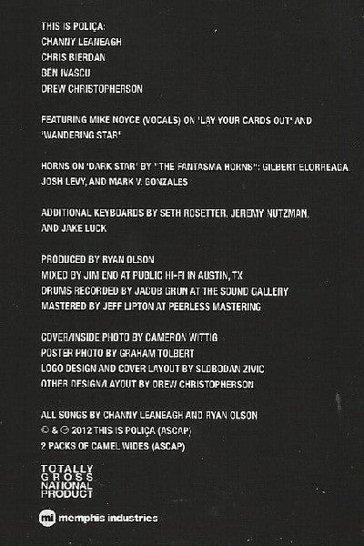 Poliça : Give You The Ghost (CD, Album)