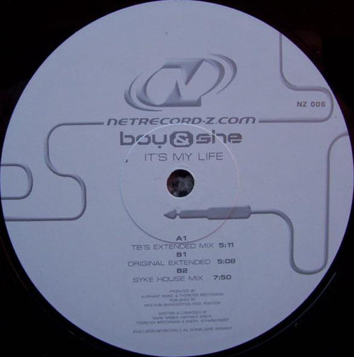Boy & She : It's My Life (12")