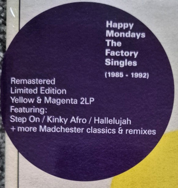 Happy Mondays : The Factory Singles (2xLP, Comp, Ltd, RM, Yel)