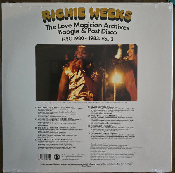 Richie Weeks : The Love Magician Archives Boogie & Post Disco (NYC 1980 - 1983. Vol 3) (2x12", Comp)