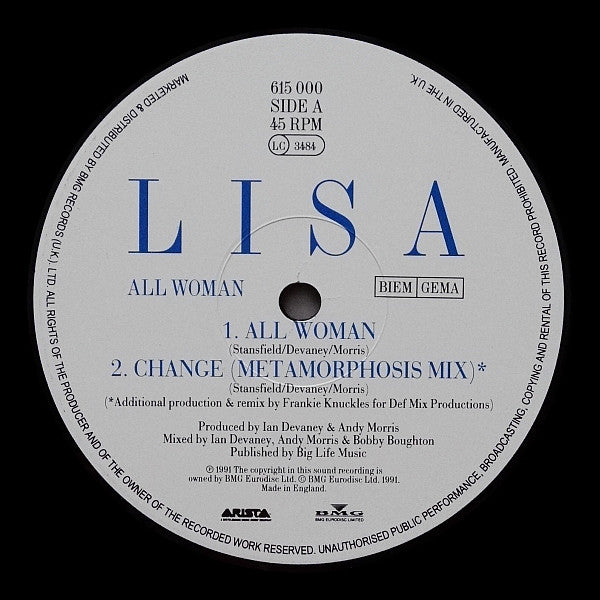 Lisa Stansfield : All Woman (12")