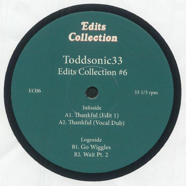 Toddsonic33 : Edits Collection #6 (12")