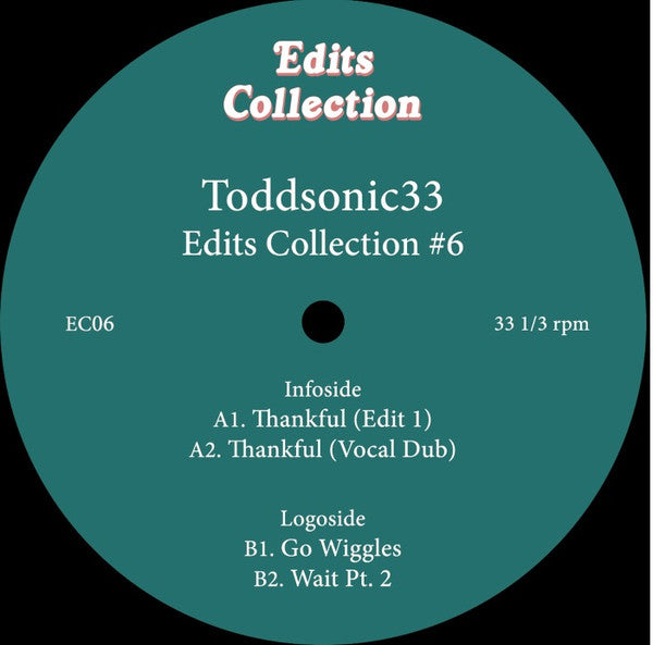 Toddsonic33 : Edits Collection #6 (12")